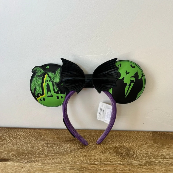 Disney Parks x Loungefly Oogie Boogie Bash 2024 Glow in the Dark Ear Headband - Picture 1 of 6